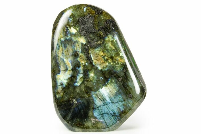 Flashy Free-Standing Polished Labradorite - Madagascar #364179